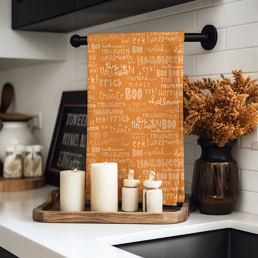 Halloween Words | Double-Sided Hand Towel