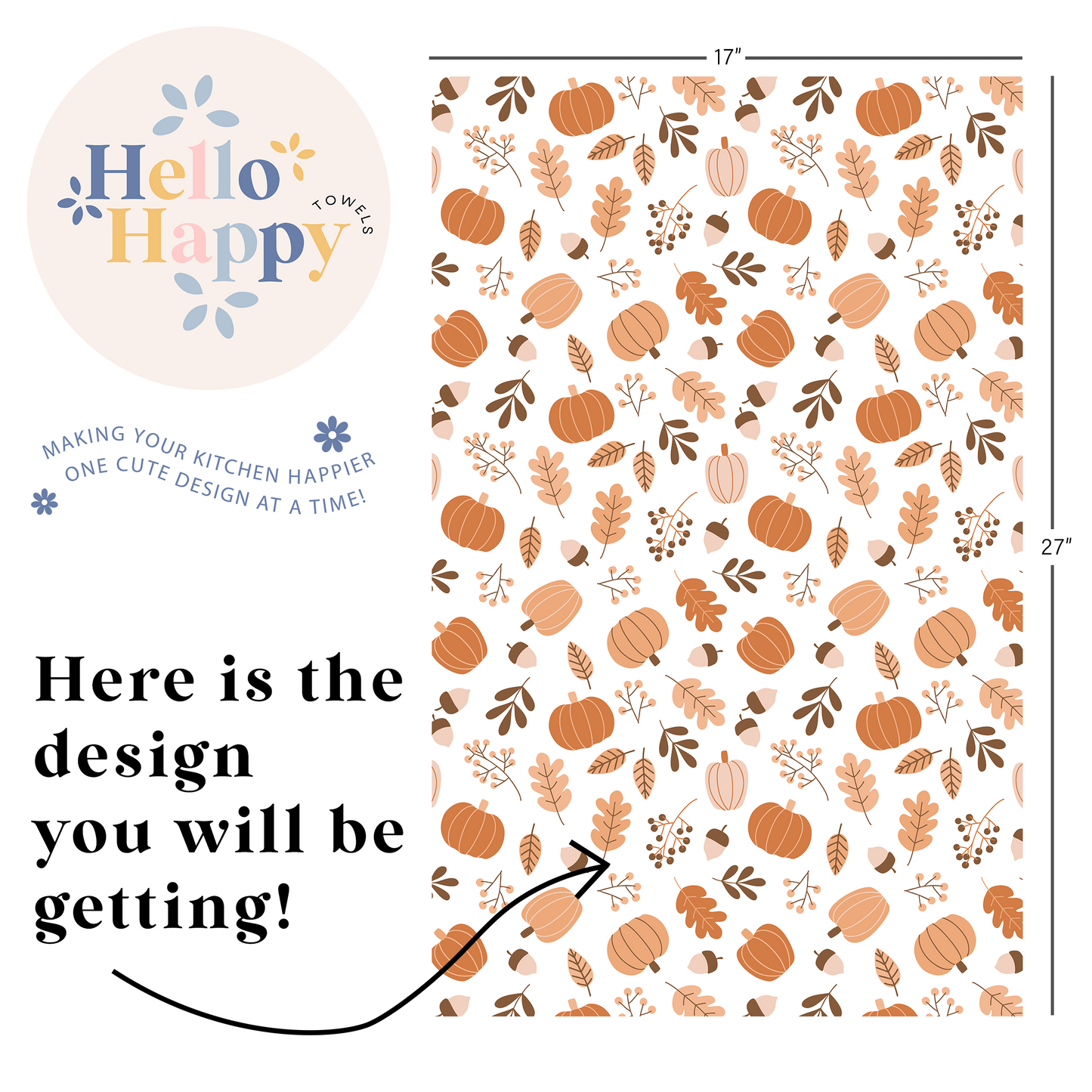 Fall Medley | Double-Sided Hand Towel