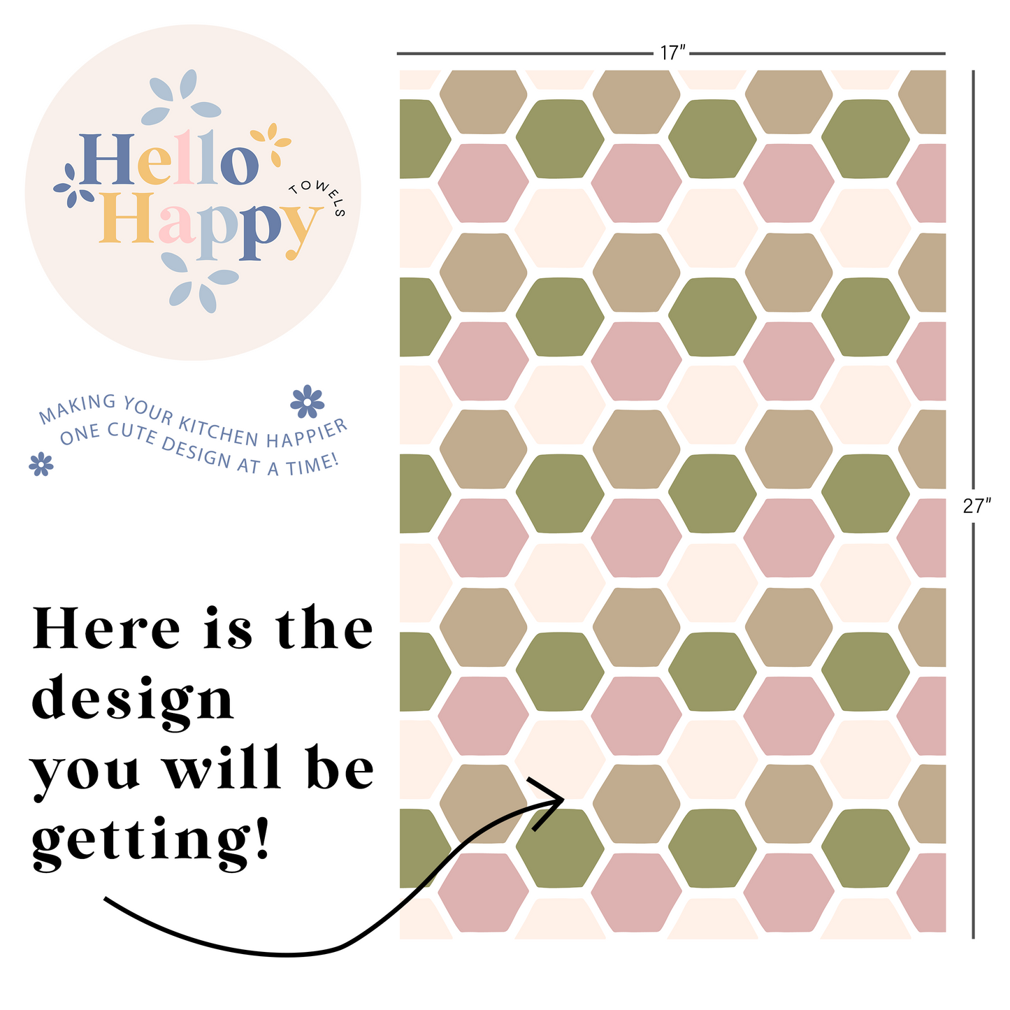 Honeycomb | Double-Sided Hand Towels