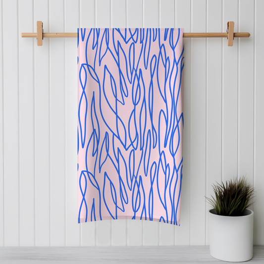 Wild Leaves + Dainty Flower Patch | Reversible Hand Towel