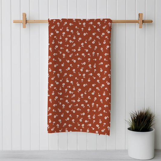 Tossed Mini Flowers | Double-Sided Hand Towel