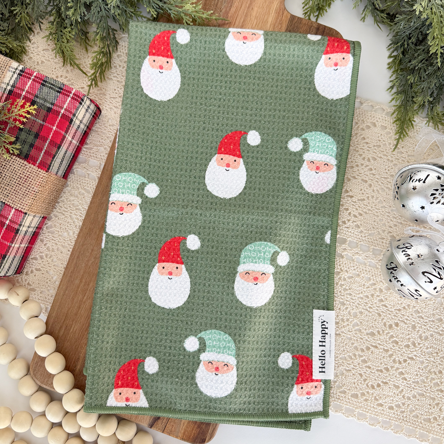 Santas | Double-Sided Hand Towel