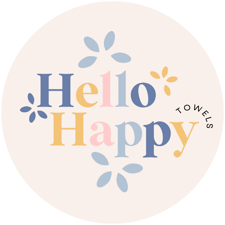 Hello Happy Towels circle Logo