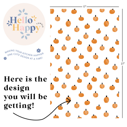 Mini pumpkins | Double-Sided Hand Towel