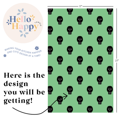 Skulls | Double-Sided Hand Towel