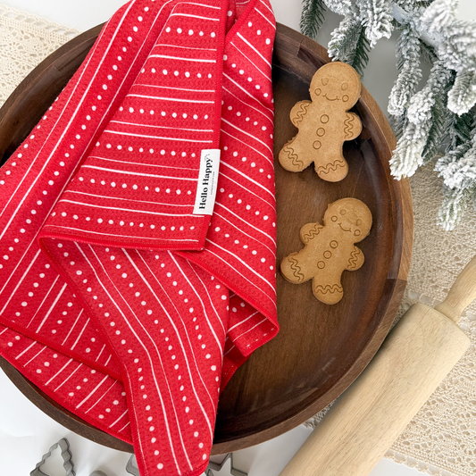 Candy Stripes | Double-Sided Hand Towel