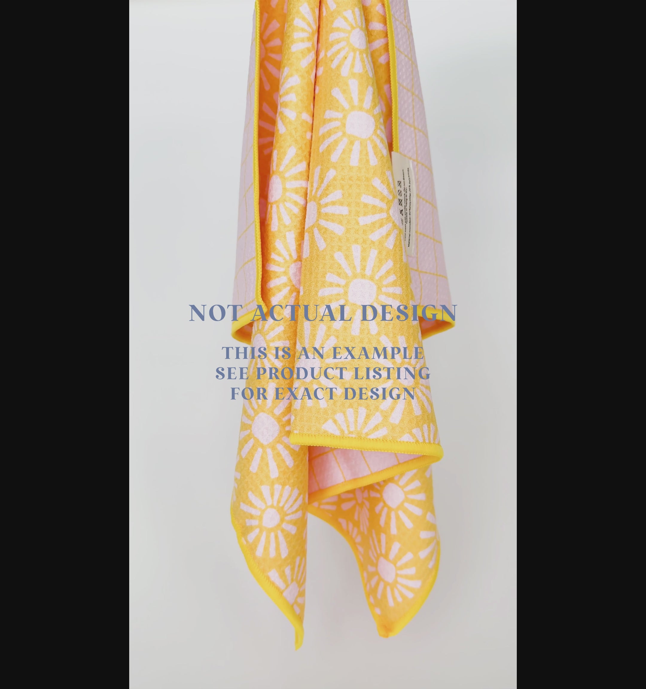 Hello Happy Towels Hand Towel - Thumbnail 2