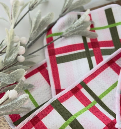Holiday Plaid | Double-Sided Hand Towel