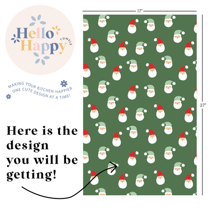 Santas | Double-Sided Hand Towel