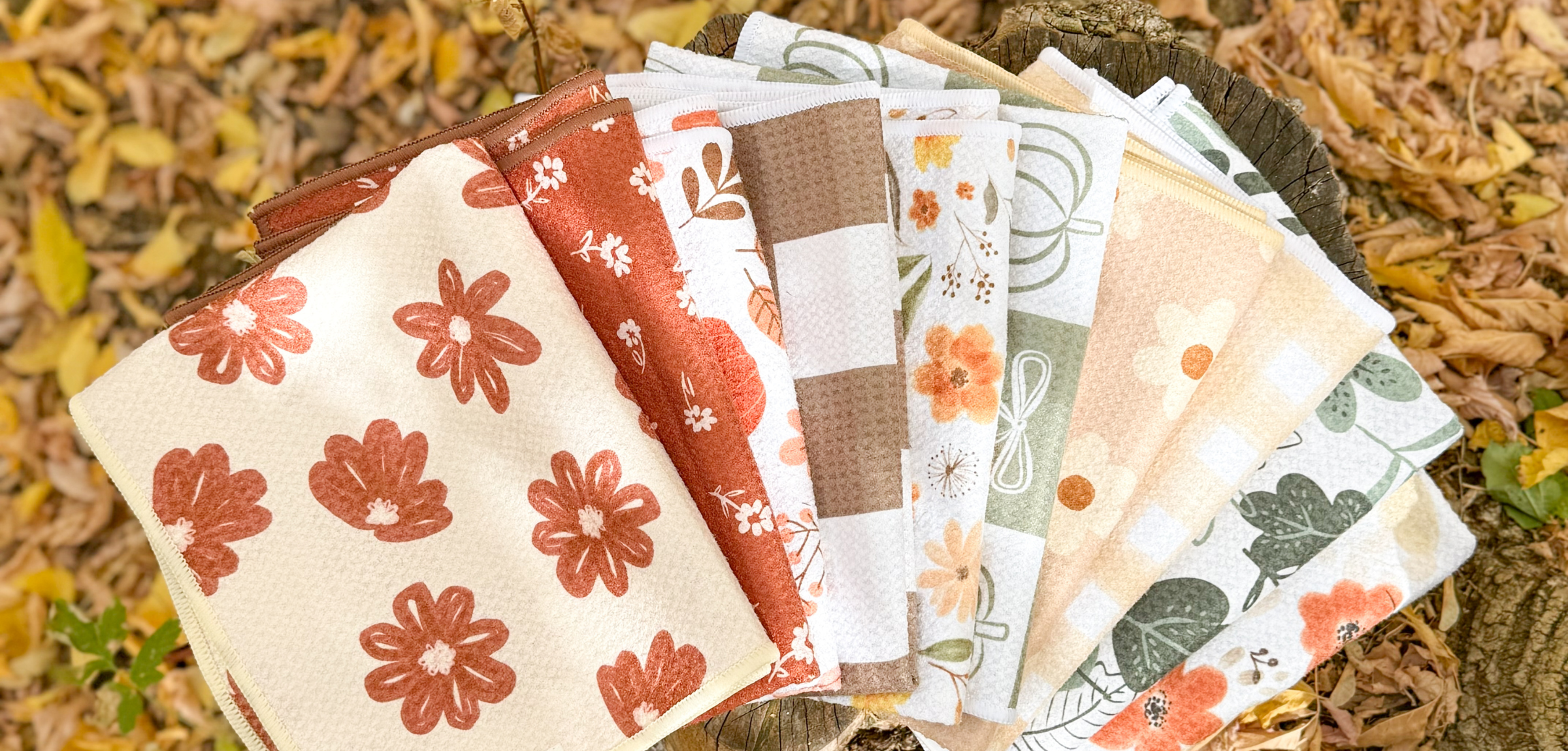the perfect fall towel for your kitchen